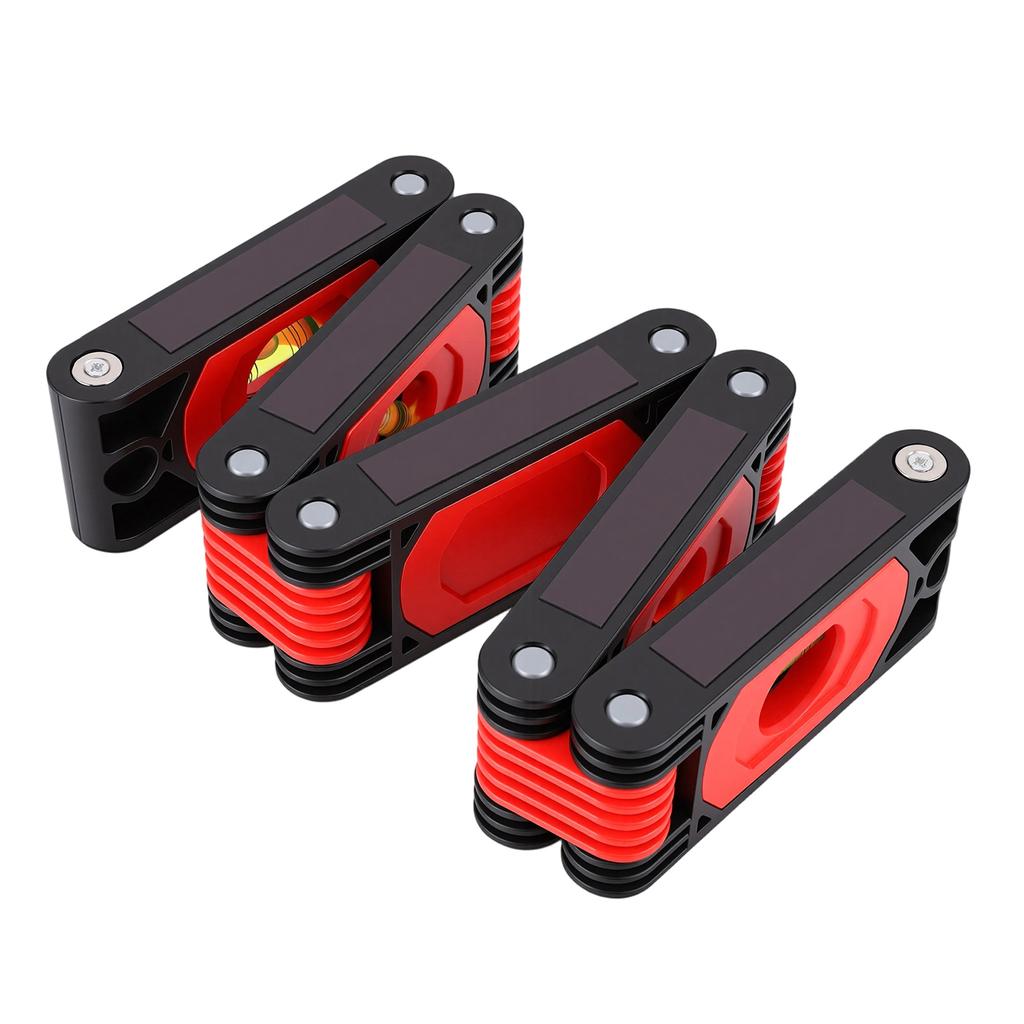 Foldable Multi Angle Measuring Tool Woodworking Magnet Level Ruler Accurate 45 Degrees  90 Degrees  Vertical