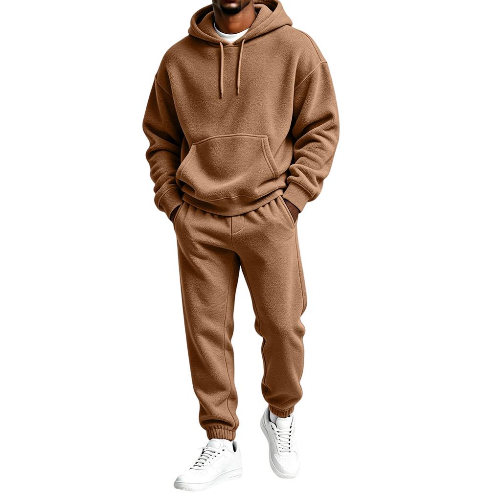 Men's  Hoodie Sweatshirt Jogger Pants Two-Piece Set