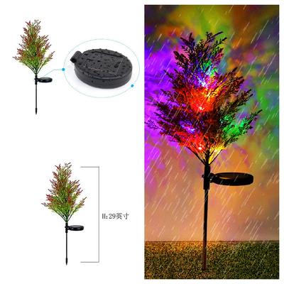 2PCS Solar Garden Lights Christmas Tree Outdoor Pathway Yard Lights Decorations