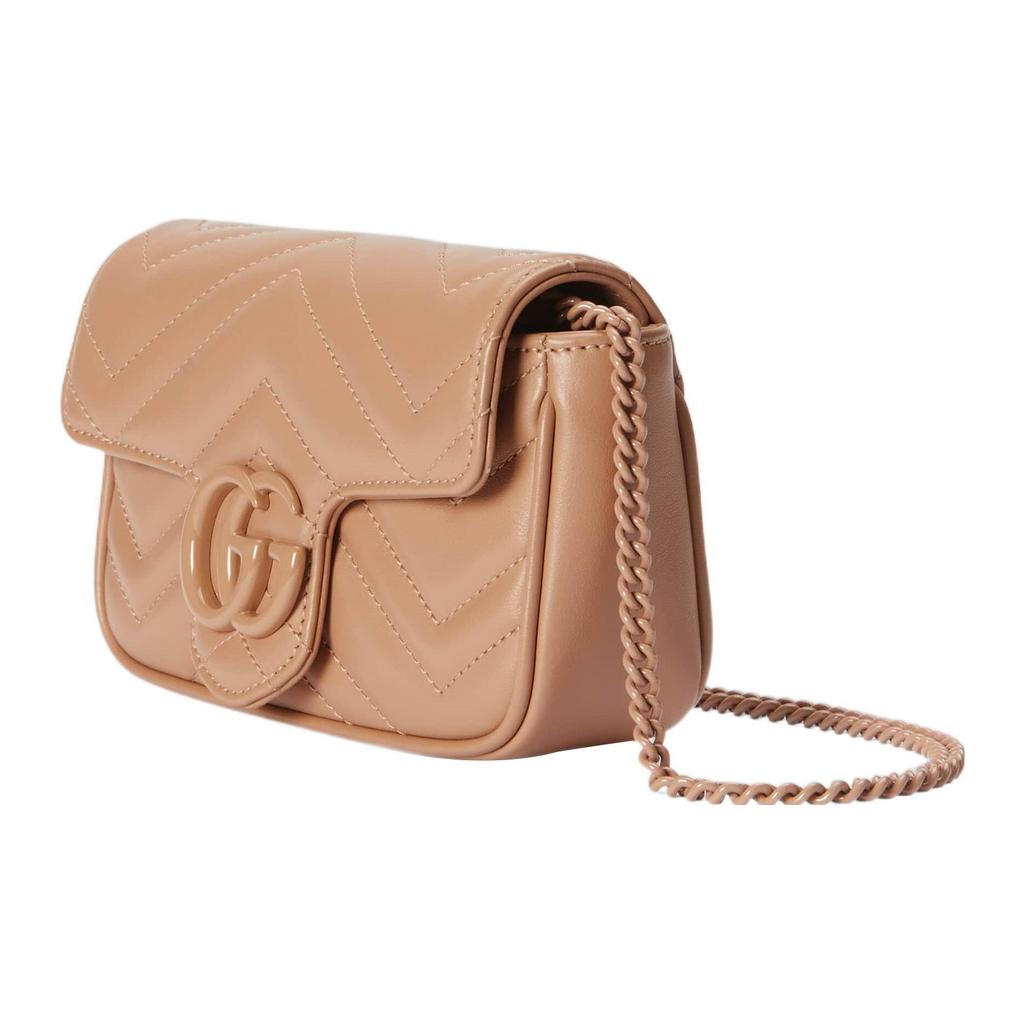 Gucci GG Marmont Matelasse Super Mini Bag Camelia Women Shoulder_bags Tan 476433-AABZK-2754