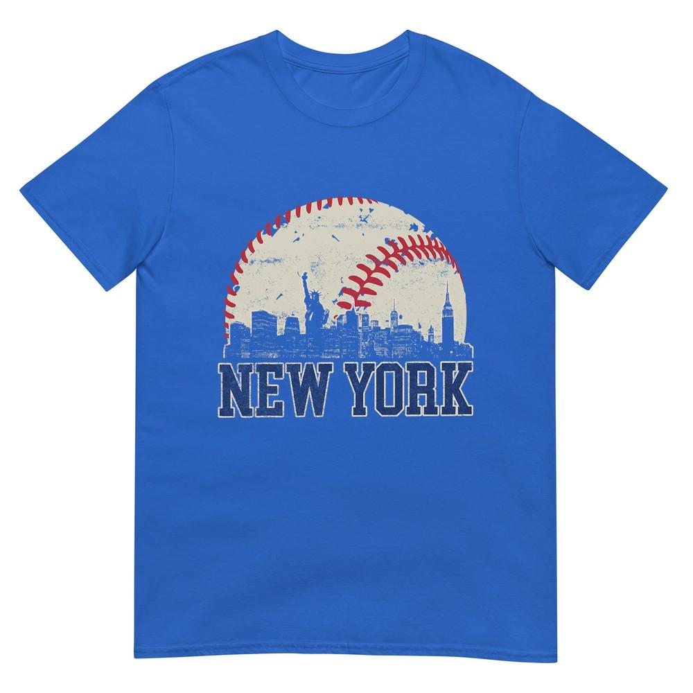 New York Retro Baseball Lover Met At Game Day TShirt