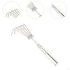 Compact Hand Rake for Soil Cultivation and Leaf Collection In Gardens