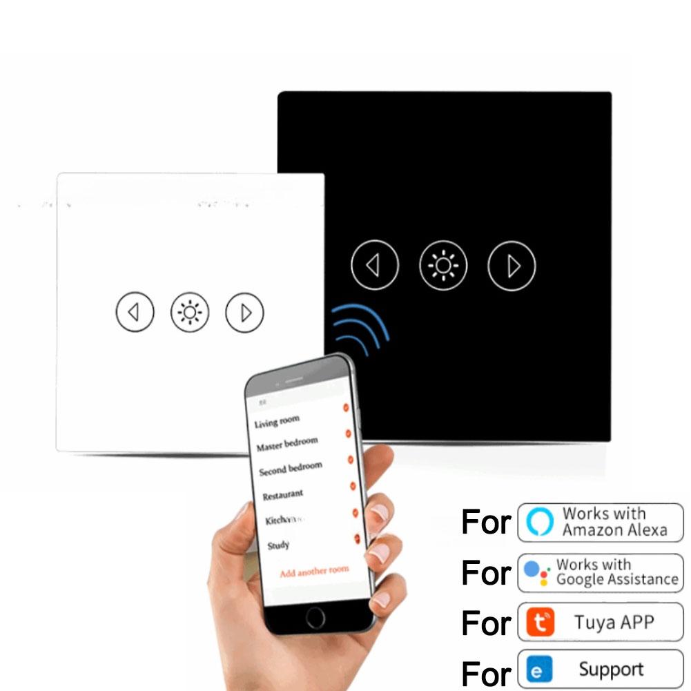 Touch Controlled WiFi Dimming Switch Compatible with and for Smooth Brightness Adjustment and Flicker Lighting
