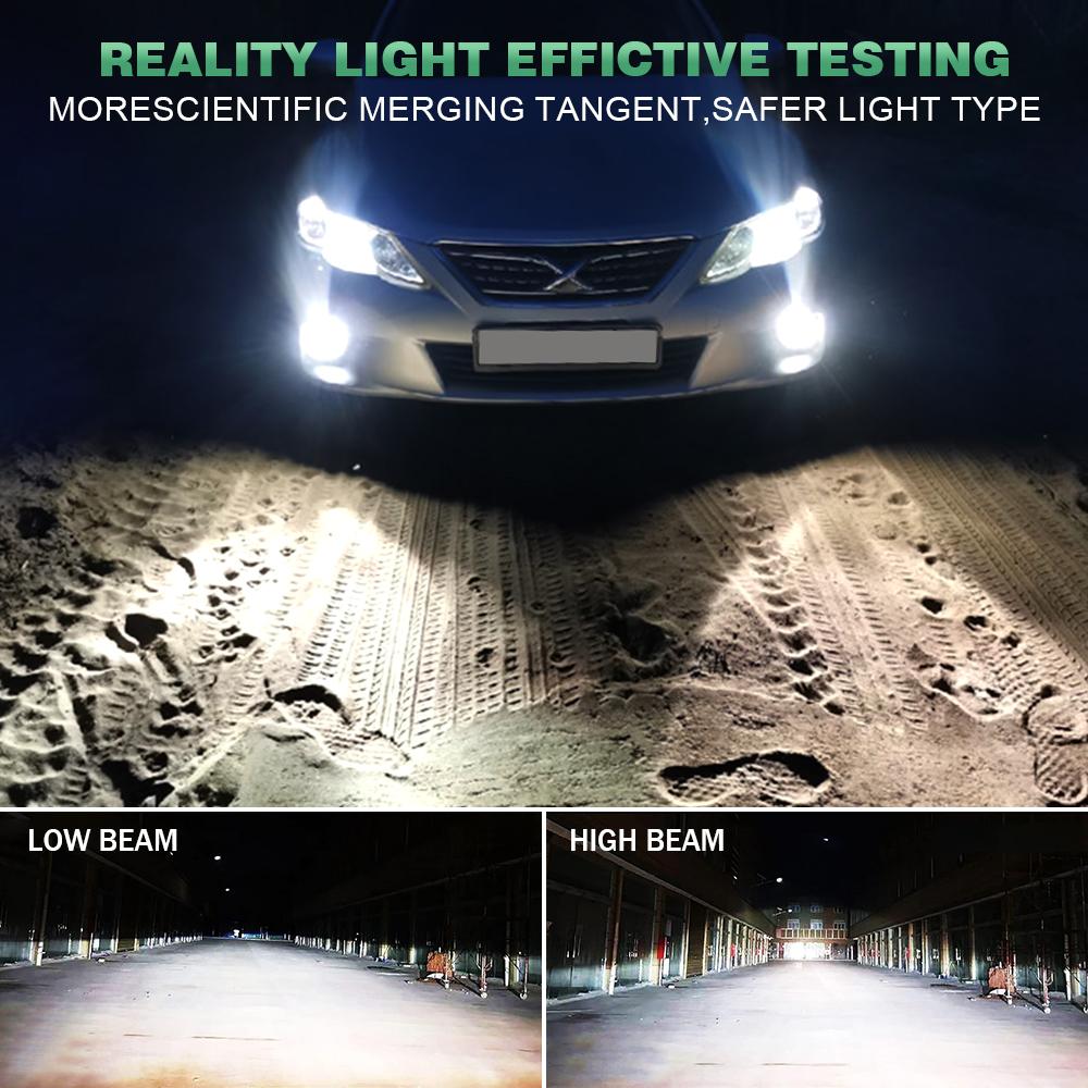 Car LED Headlight High Power Canbus Turbo Lamp with External Drive 6000K Car Light DC12V H1 H4 H7 H11 9005 9006 9007 H13