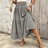 Women's Retro Plaid High-Waist A-Line Casual Skirt for Everyday Wear
