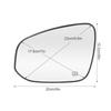 Auto Rearview Mirror Glass Heated Blind Spot For Toyota Highlander 2014-2025 Corolla Cross -2025 Grand Highlander -2025