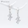 Fashion Simple Square Cubic Zirconia Drop Earrings For Women Wedding Jewelry Korean Girls Trendy Eardrop Unique Gift