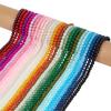 1set 28 Stands 28 Colors Glass Imitation  Beads Round Mixed Color 8.5x7.5mm Hole: 1.8mm About 100pcs/strand 29.13''(74cm) 1 Strand/color