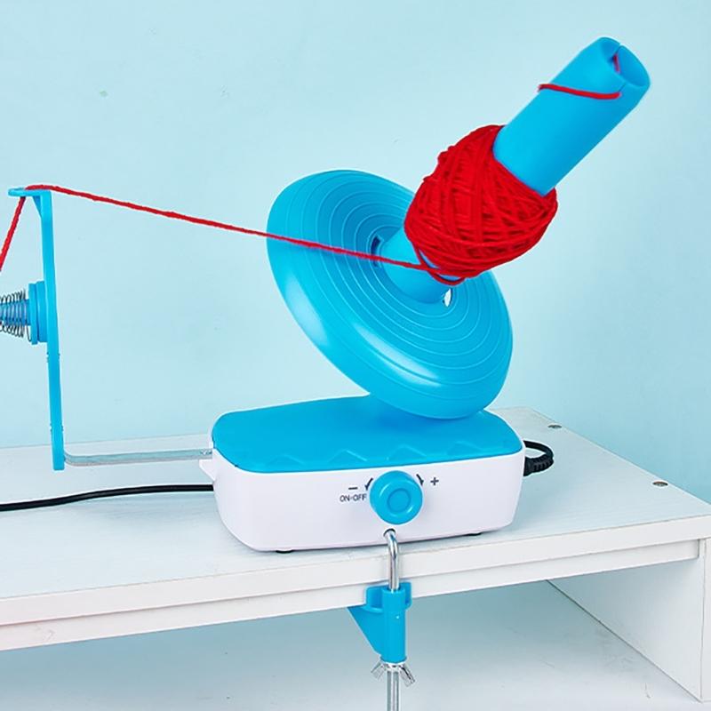 Elektrischer Garnwickler, automatischer Garnspinner, Garnknäuelwickler, Strickzubehör, einfach zu bedienen für Strickbegeisterte