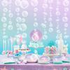 1pc Decor Under The Sea Party Decorations Transparent Bubble Garlands Birthday Decoration Bday Hanging Streamer Beach Banner Underwater Backdrop Ocean
