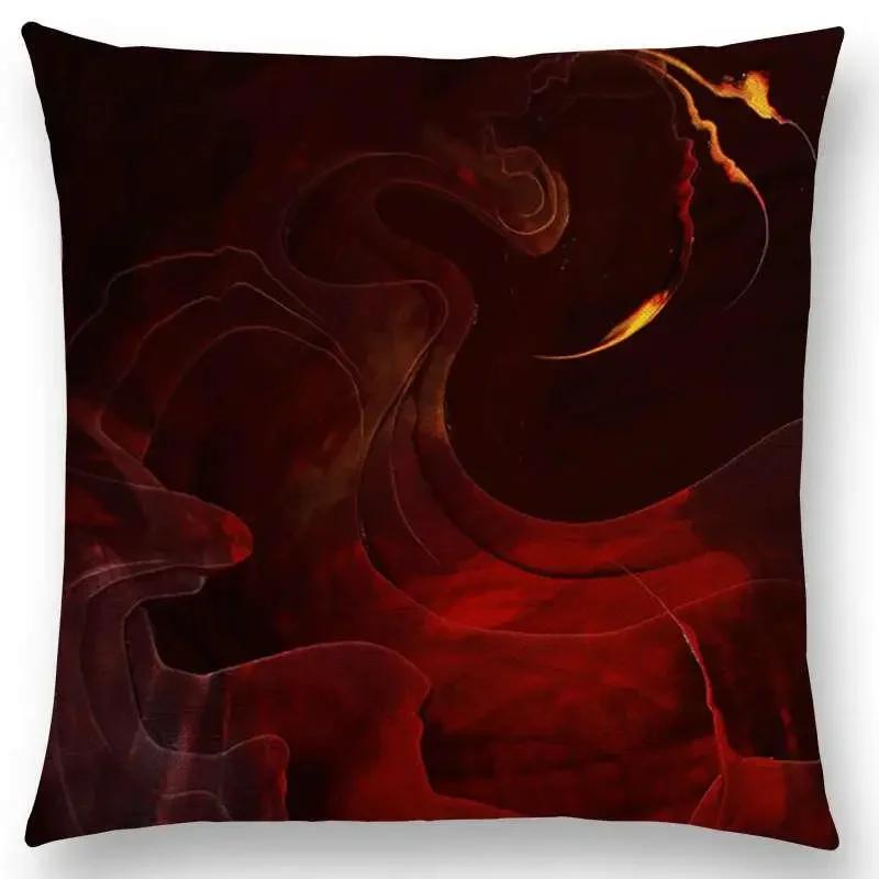 Neuankömmling Abstrakt Gedruckt Flexibel Freiheit Wunderschöne Elegante Linien Farbenfroh Herrlich Layering Kissenbezug Sofa Wurfkissen