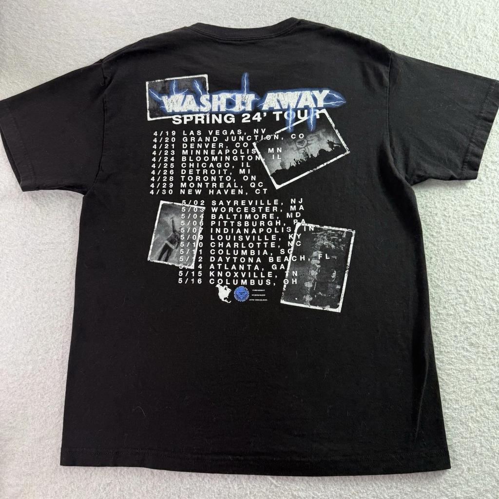 The Ghost Inside Shirt Large Black Tour Wash It Away Tour Metalcore Band Tee