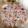 1 Piece Of Mexican-Style Tablecloth, Cinco De Mayo Party Decoration, Mexican Cinco De Mayo Decorative Tablecloth With Bright And Colorful Floral And B