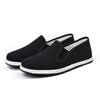 Old Beijing Men's Canvas Slip-On Work Shoes with Vulcanized Thousand-Layer Sole