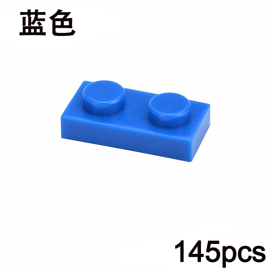 

1x2 Dots 145PCS Color Educational Creative Compatible With 3023 Size Moc Building Blocks Thin Figures Bricks Toys for Children синий