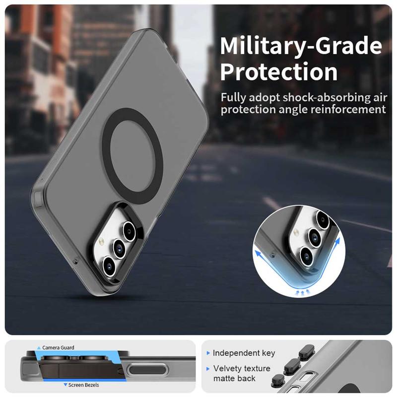 For Samsung Galaxy A15 Case For Samsung A55 A35 A25 A15 4G 5G Cover Translucent Candy Color Matte Magnetic Shockproof Bumper