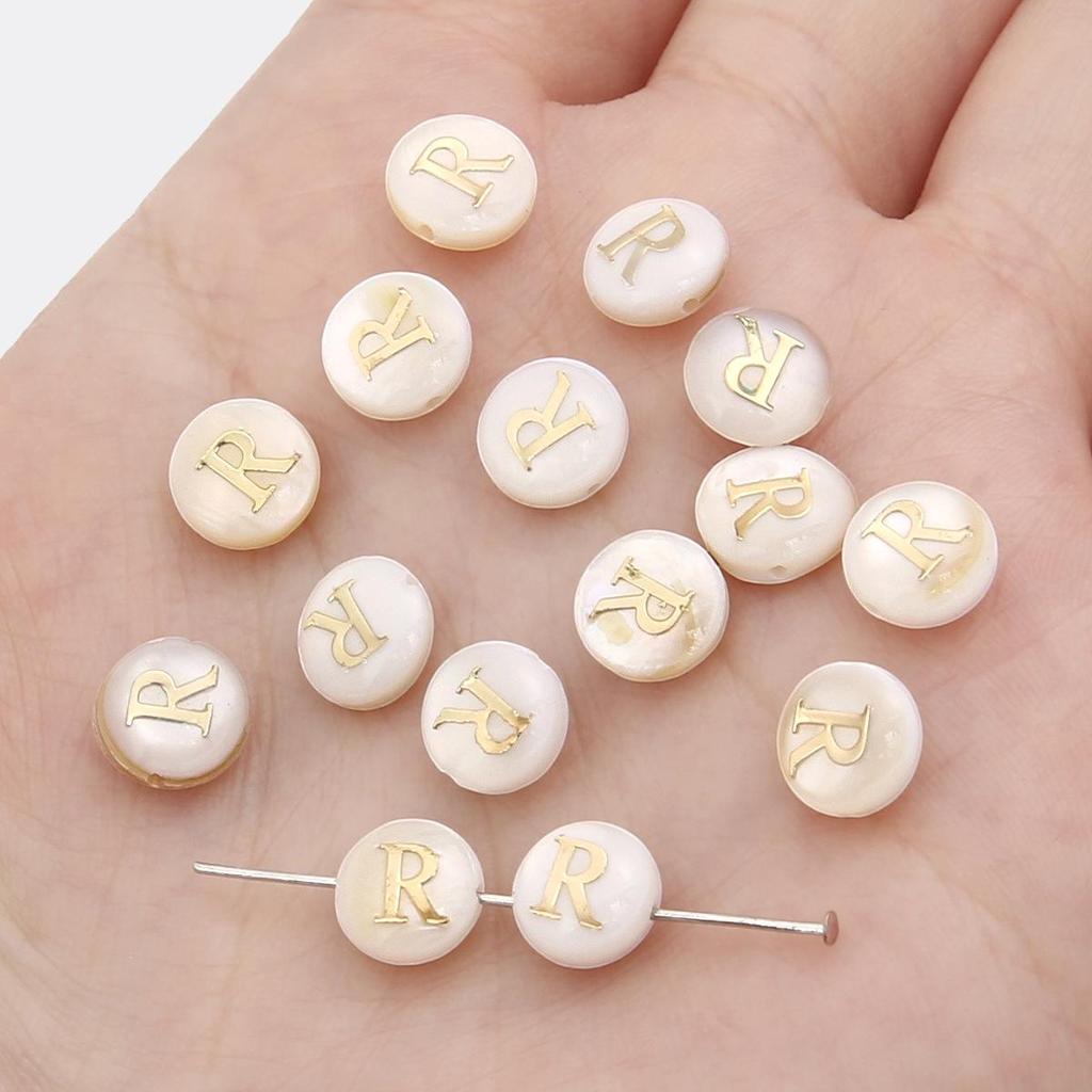 Gold Foil Seashell Beads: DIY Jewelry Making Materials for Bracelets, Necklaces, and Pendants