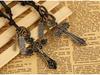 Trendy European & American Cross Cowhide Necklace