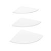 3Pcs Floating Corner Shelf Wall Mounted Storage Rack Bookshelves Home Furniture Office Decor