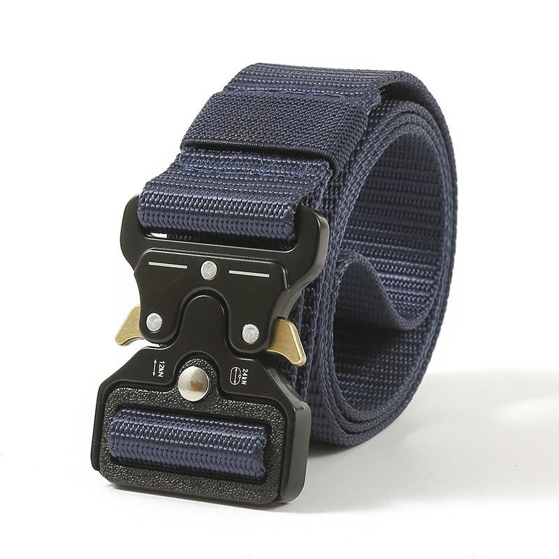 Men's Belt Metal Buckle Outdoor Hunting Multi Function Tactical Belt Combat Survival Marine Corps Canvas Nylon Women Sport Belt