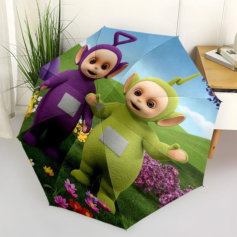 

1pc Teletubbies Outdoor Adventure Umbrella with Plastic Handle,Suitable for All Seasons Home Travel Outdoor UmbrellaFP100