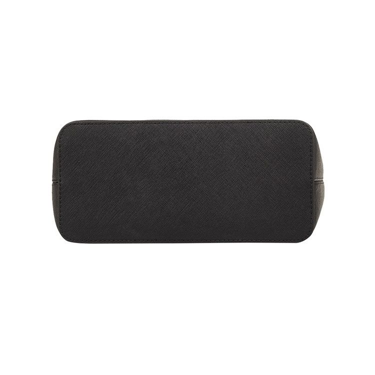 Michael Kors Bolso de mano de cuero liso con logo Jet Set Minimalist para mujer Negro 35T9GTVT0L-BLACK