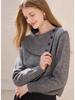 Women's 100% Pure Wool Asymmetrical Lapel Pullover Sweater - Thickened Knitwear for Autumn & Winter