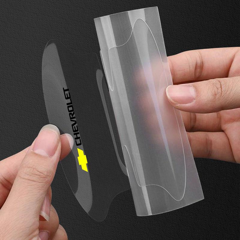 8 Stück Transparente Auto-Türgriffschale Kratzfester Schutzaufkleber für Chevrolet Cruze Equinox Captiva Trax Malibu Tahoe Impala Sonic