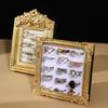 Sturdy Resin Jewelry Display Golden Photo Frame Earring Storage Tray Compact Shop Home Decors