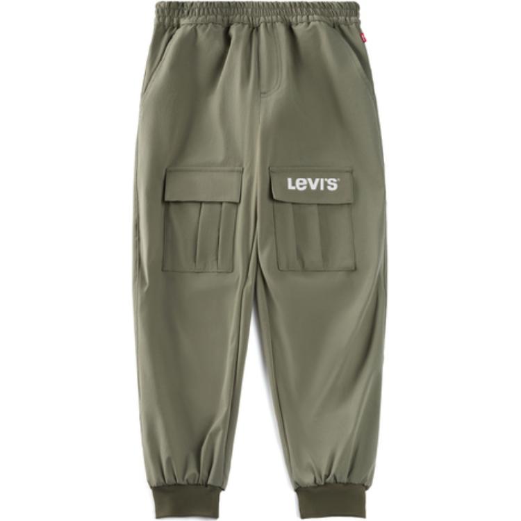 Levis Удобные Мягкие Модные Универсальные Длинные Брюки Детские брюки Клеверно-Зеленые LV2432166GS-001 XL