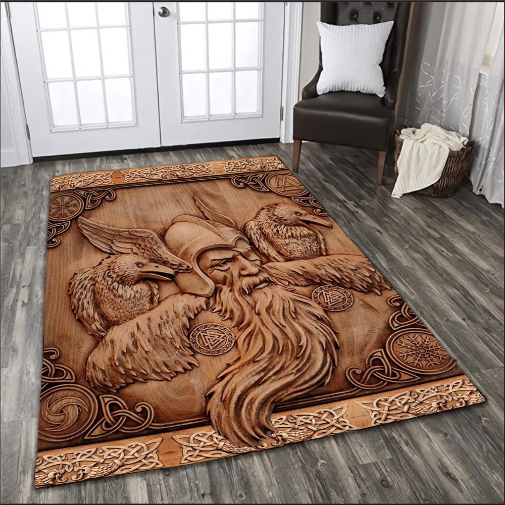 3D Viking Fashion Large Carpet Rug for Home Living Room Bedroom Sofa Doormat Decor Kids Play Area Rug Carpet Non-slip Floor Mat