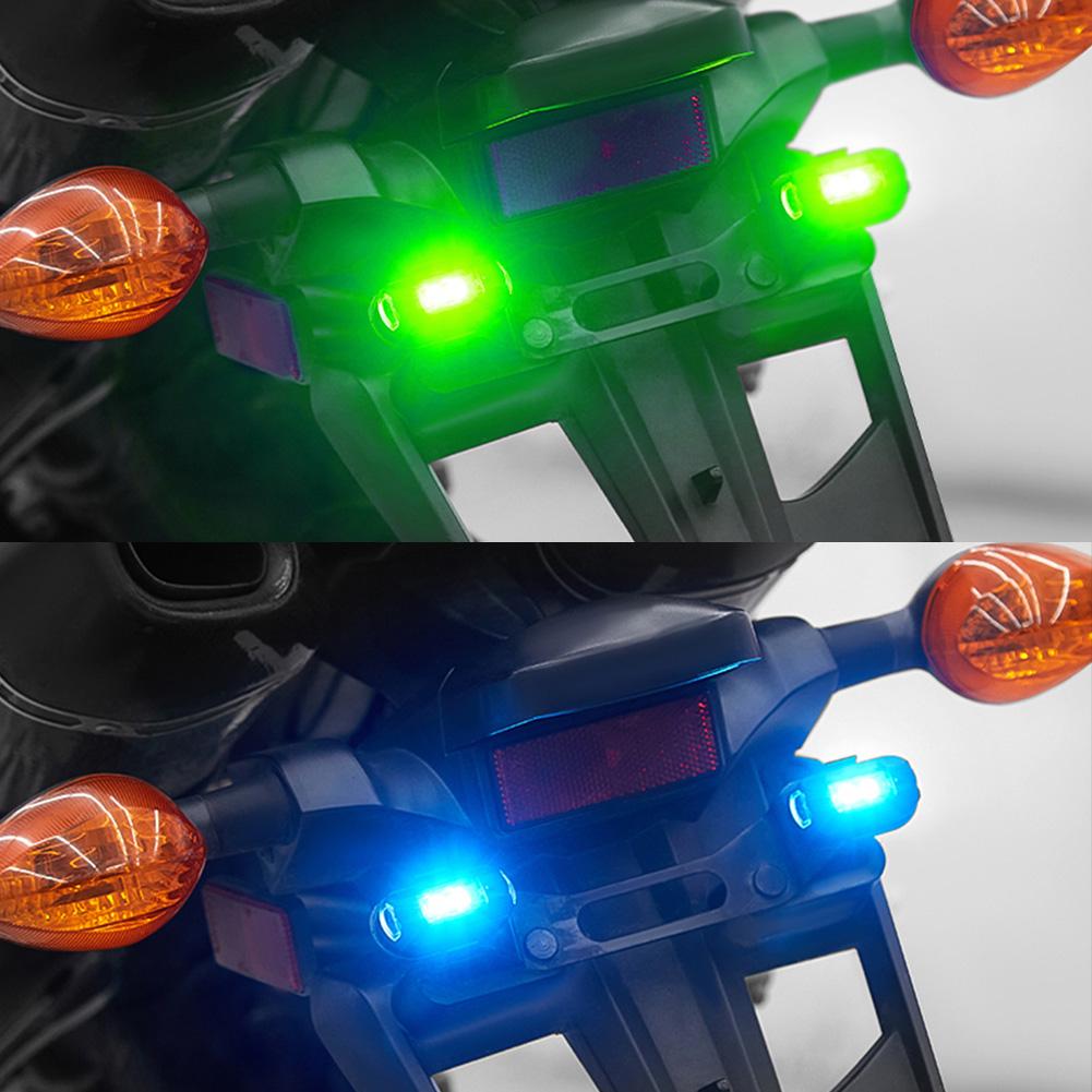 2Pcs Motorcycle Drone Strobe Light Wireless Control USB LED Anti-Collision Bike Aircraft Night Flying Mini Warning Signal Light