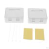 2-Port Surface Mount Box White (1 paket)