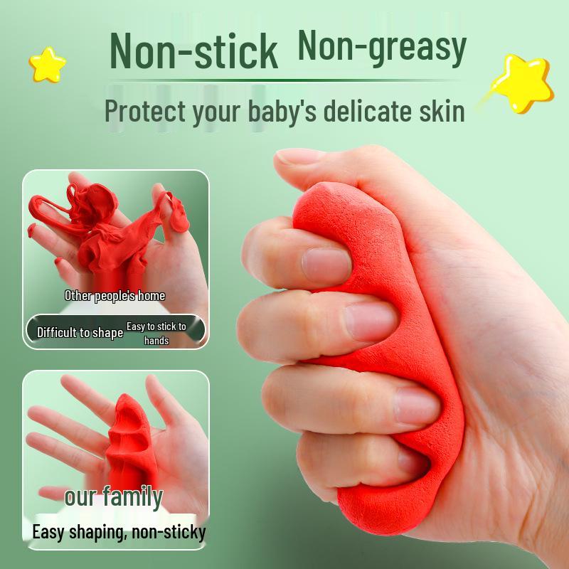 Super Light Non-Toxic Odorless Clay for Kids - 12 Colors Playdough Set