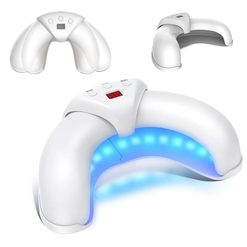 UV LED Nail Lamp Foldable Nail Fast Dryer for Gel Polish Protecting The Back of The Hand Professional Curing Lamp Nail Art Lamp
