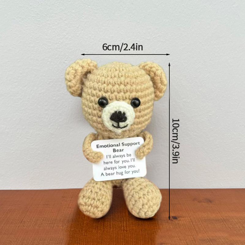 Crochet Positive Energy Dolls Small Pocket Hug Handmade Plush Knitted Potatoes Desktop Decoration Knitting Animal Vegetables Doll