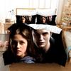 Anime Twilight Movie Printed Bedding Set 2Pcs With Closure Zipper,3D Printed Reversible Duvet Cover Set With Pillowcases 75*50Cm