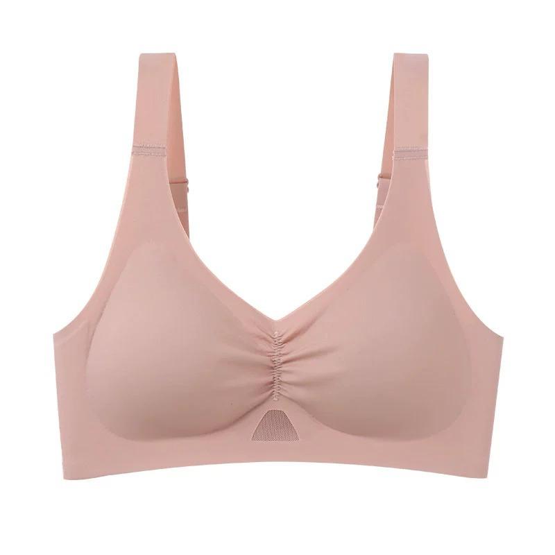 Underwear Women's Gathering Bra Side Breasts Anti Sagging Non Marking Bra Adjustable Sports Bra