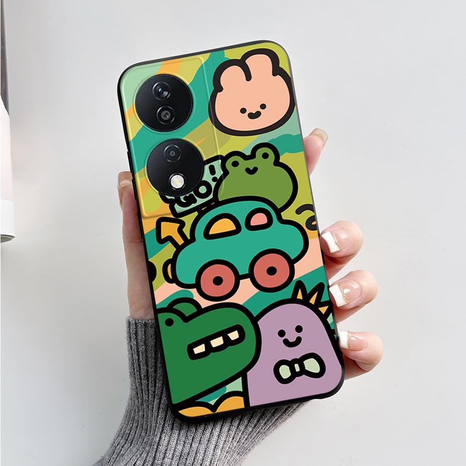 For Honor 90 Smart Case Cute Rabbit Panda Soft Silicone Back Cover For Honor 90 Smart 90Smart CLK-NX1 CLK-NX3 Phone Case Coque