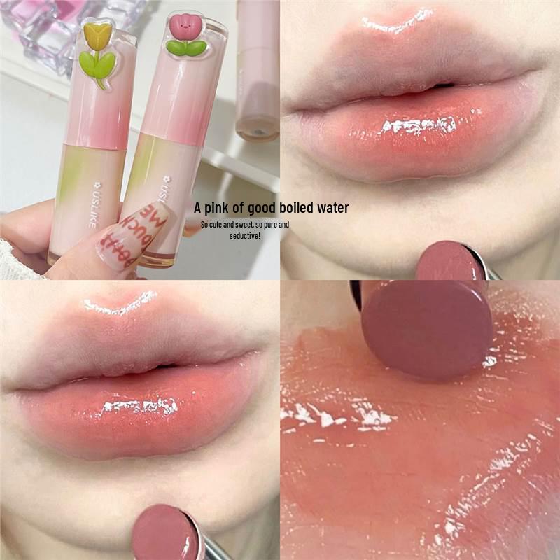 

USLIKE Lingguang Moisturizing Long-Lasting Glass Lipstick - Pure Desire Dudu Shade for Students Standard