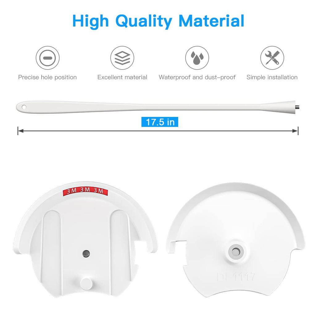 oioaahkeo Flexible Mount for Babysense Baby Monitor HD S2 and V43 Models (White)