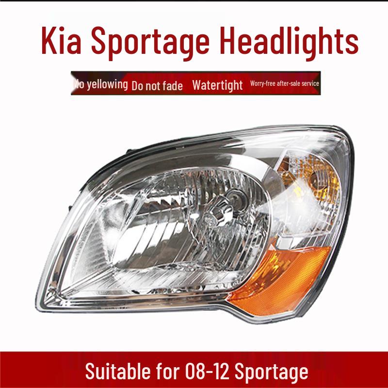 Compatible with Kia Sportage 07-12 Headlight Assembly, Front Left/Right, High/Low Beam