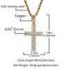 THE BLING KING New Style Baguettecz Cubic Zirconia Cross Pendant Necklace Fashion Hiphop Jewelry Drop Shipping/Wholesale