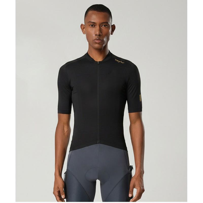 Mens Cycling Jersey Short Sleeve Breathable Quick-Dry Reflective Road Bike Shirt