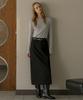 Nounbeleo Basic H-Line Long Skirt [Knfw02Sk04]_Black