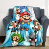 1pc Mario Bros Soft & Warm Flannel Blanket, Multi-Purpose Throw Blanket for Couch, Sofa, Office, Bed, Camping, Travel 141