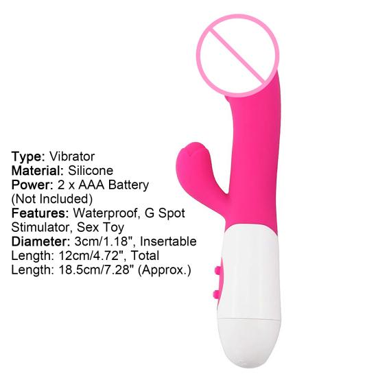 Vibrator Soft Silicone Vibrator G Spot Clitoral Stimulator Waterproof Women Av Wand