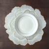 Luxury Peony Flower PVC Placemat: Heat-Resistant, Waterproof, and Oil-Proof.