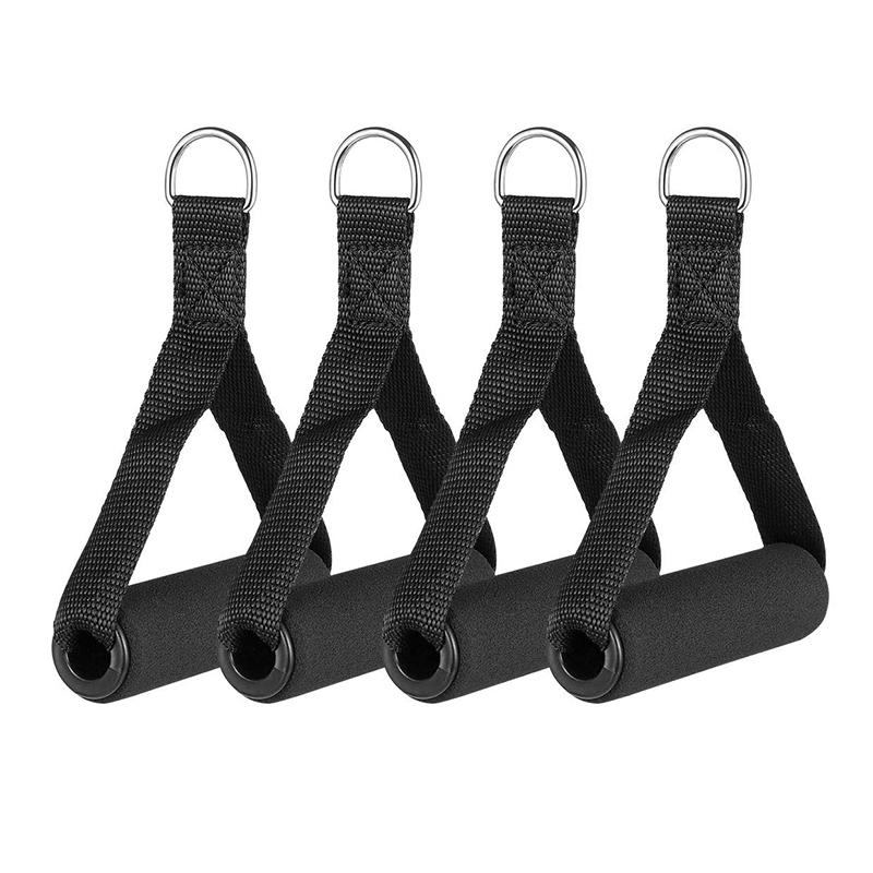Resistance Bands Handle Bar Attachment Station Fitness Pulley Strap Exercise Home Gym Training Accessories Workout Equipments