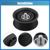 Drive Belt Tensioner Assembly Accessory Idler Pulley No.6612003170/A0002020919/059903341J for Jeep Grand Cherokee 2014-2019 Black Metal Auto